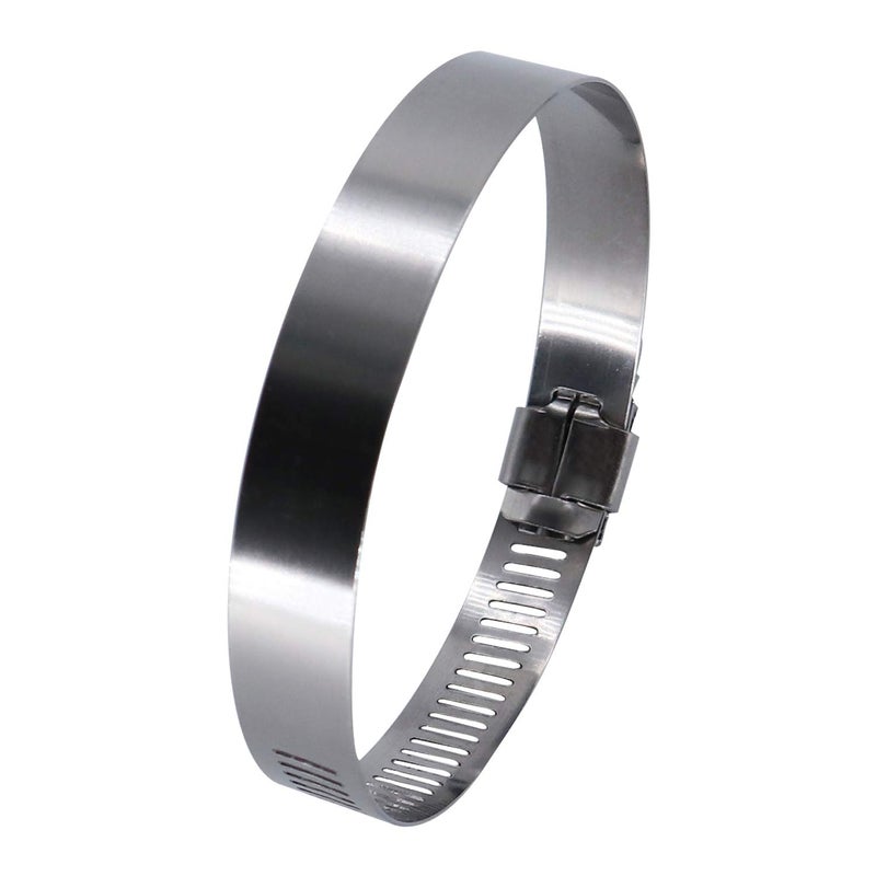 ROADFORMER 3.5" Worm Gear Hose Clamp - SAE 56 Size, Full Stainless Steel with 1/2" Band Width, Working Range 78mm - 102mm Hose Clamps, 10 Pack - Image 3
